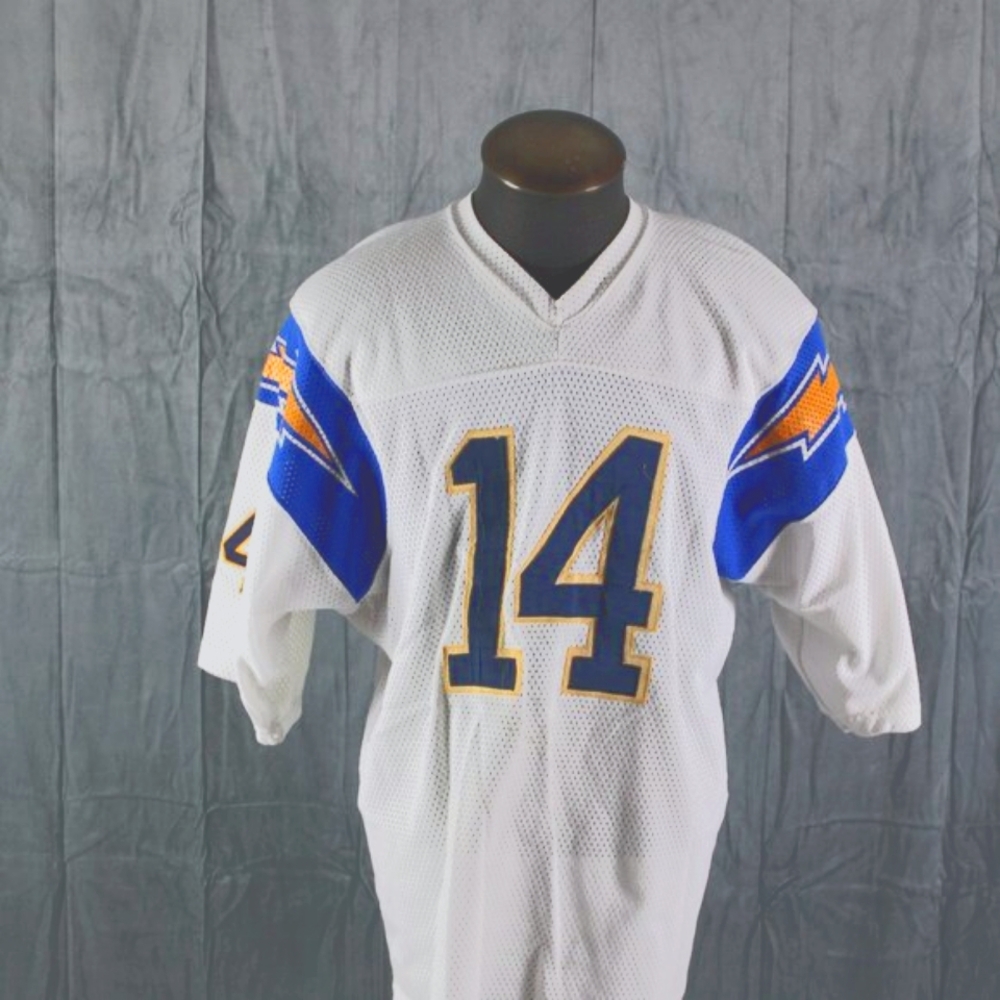 San Diego Chargers Jersey (VTG) - Home White number 14 - Men's Extra-large